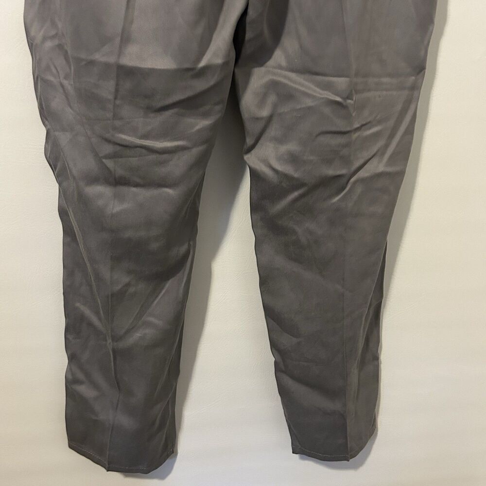 Sundance Women's Gray Tencel Pleated High Rise Straight Pants Size 12 Office - Picture 8 of 11